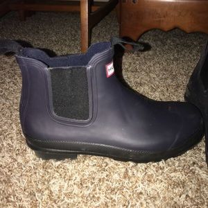 Navy short Hunter Boots